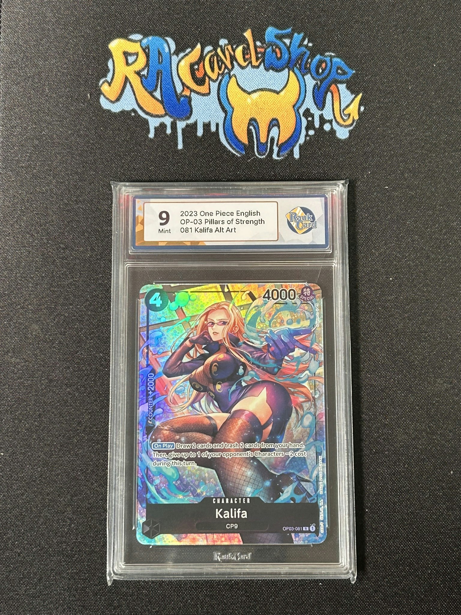Kalifa 081 Pillars Of Strength One Piece 03 Graded Card 9 RaukCard