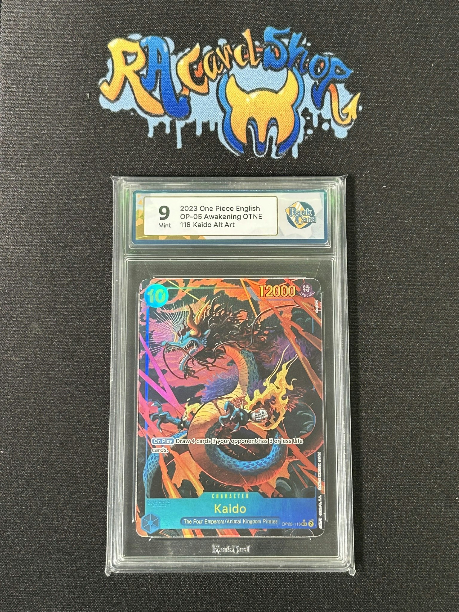 Kaido 118 Awakening OTNE One Piece 05 Graded Card 9 RaukCard