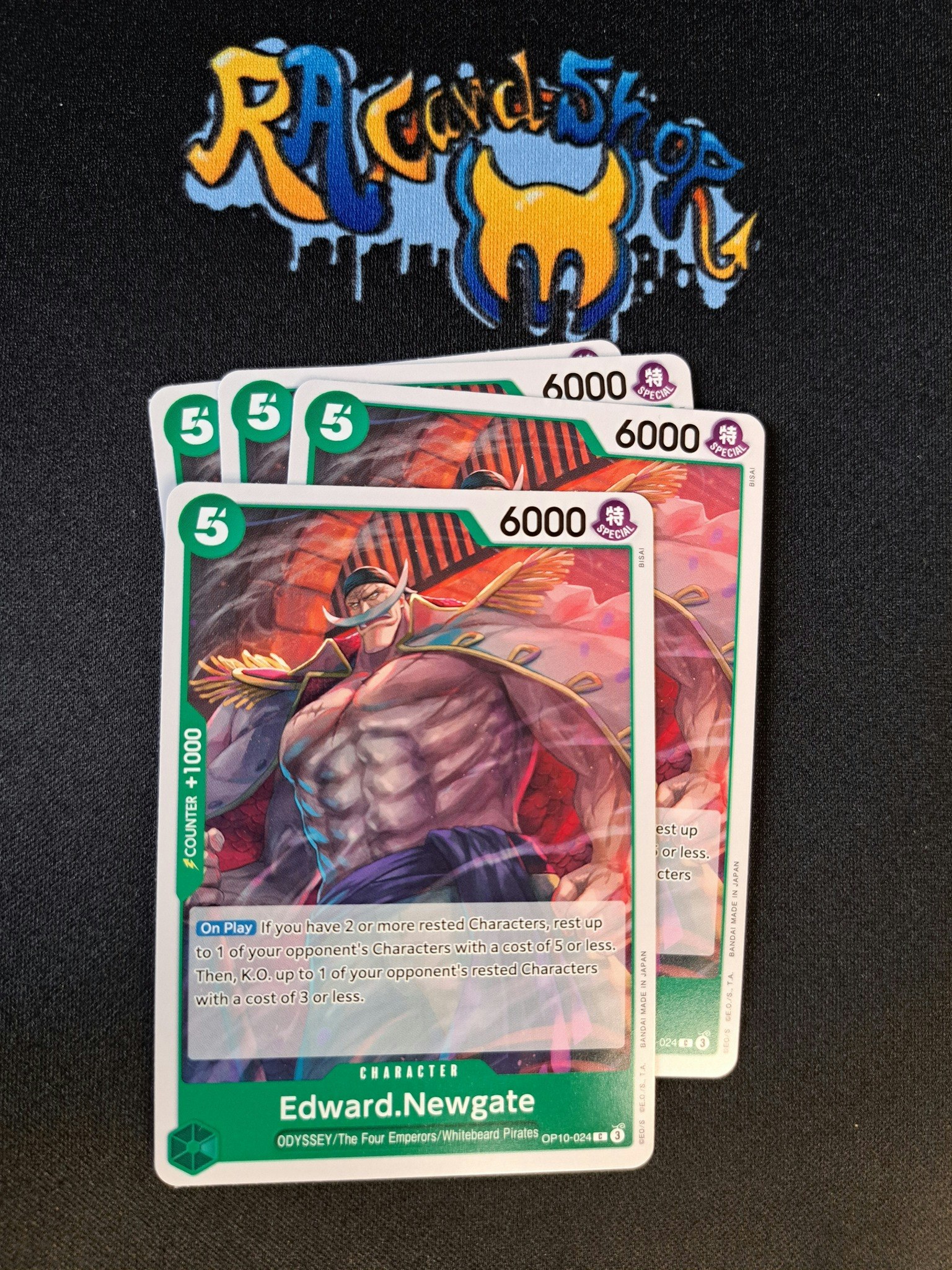 Edward.Newgate Common Playset OP10-024 Royal Blood One Piece Card Game TCG CCG