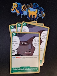 The Weak Do Not Have the Right to Choose How They Die Common Playset OP10-040 Royal Blood One Piece Card Game TCG CCG