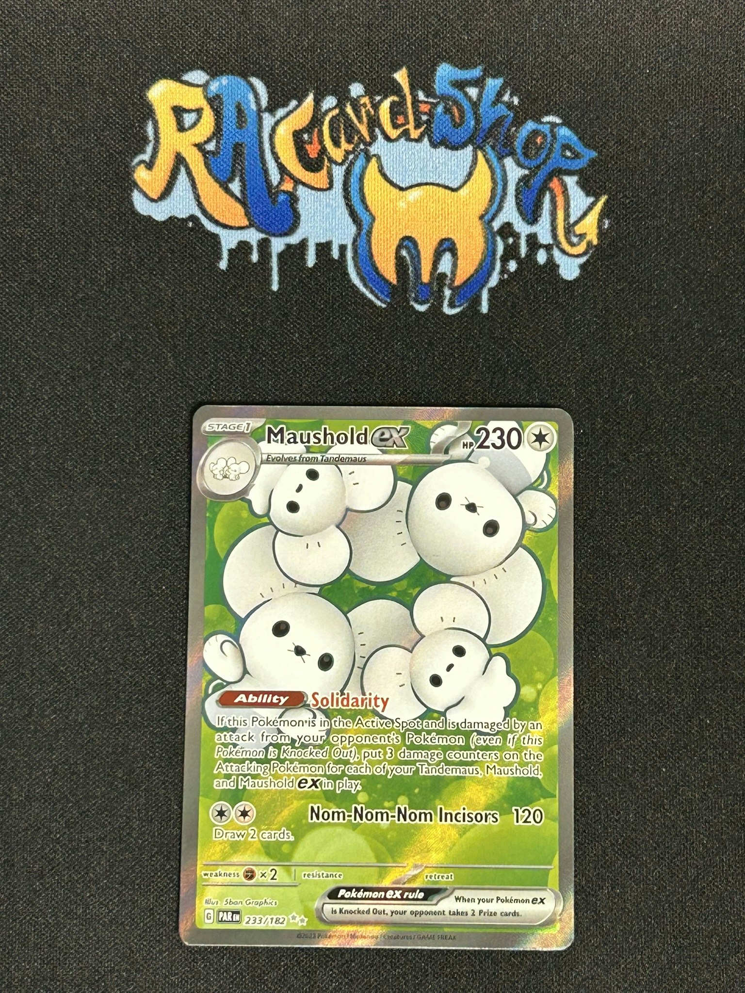 Maushold ex Ultra Rare 233/182 Paradox Rift Pokemon
