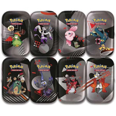 Scarlet & Violet Black Bolt and White Flare Mini Tin   Release 18/7