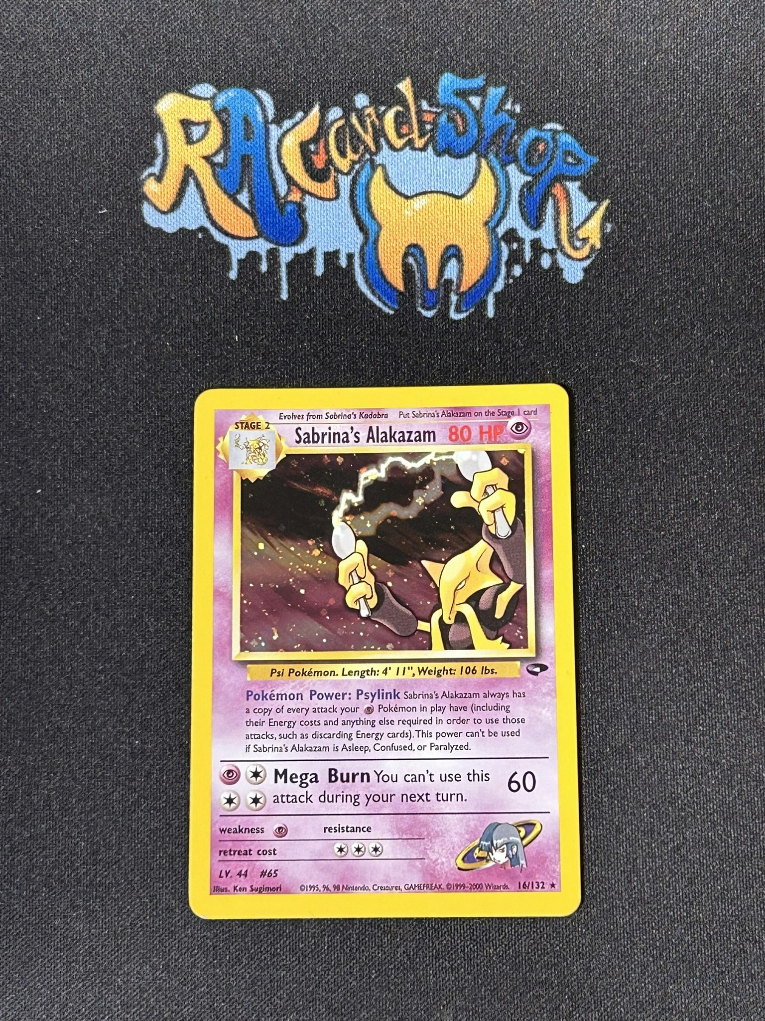Sabrinas Alakazam Holo Rare 16/132 Gym Challenge Pokemon