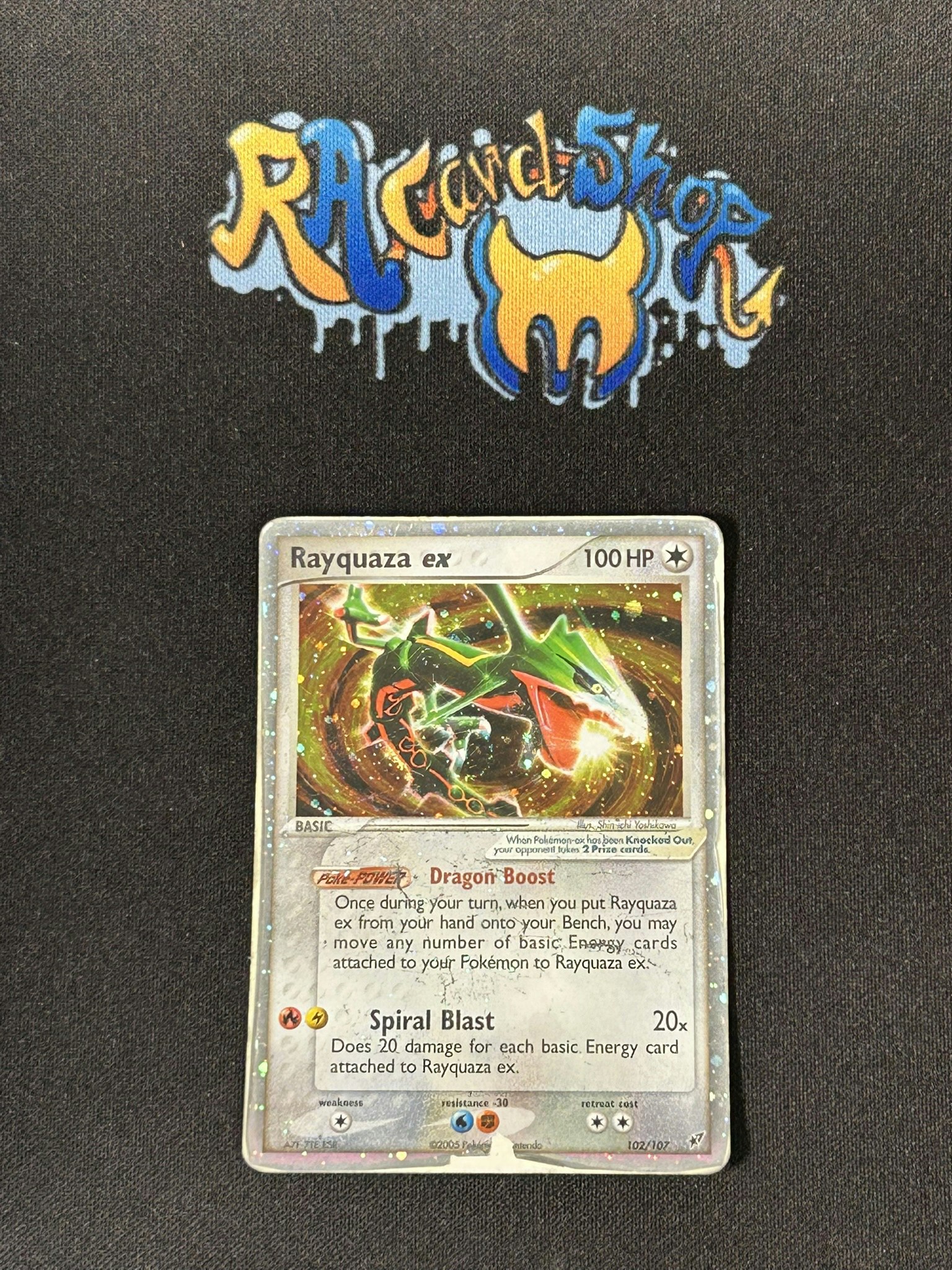 Rayquaza Ultra Rare 102/107 EX Deoxys Pokemon