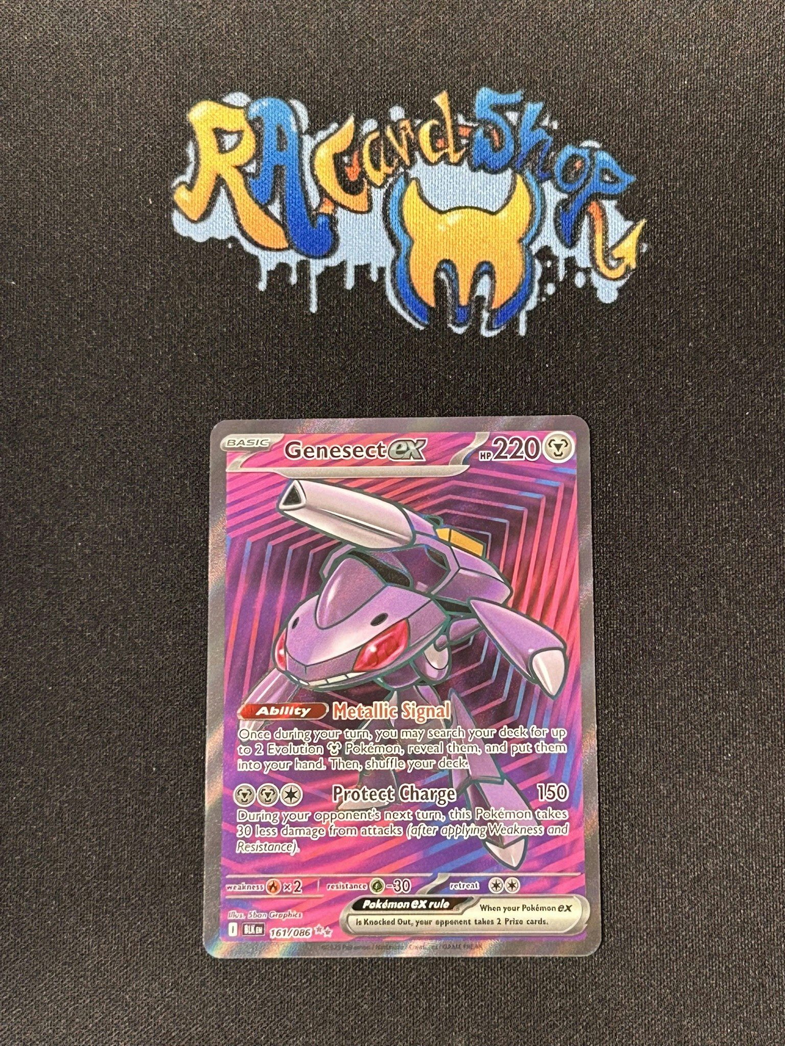 Genesect ex Ultra Rare 161/086 Black Bolt Pokemon