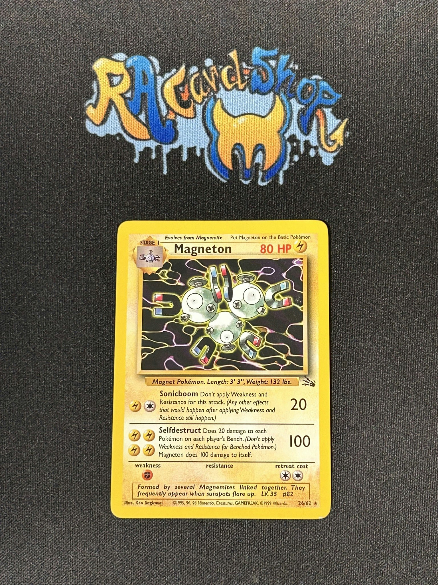 Magneton Rare 26/62 Fossil Pokemon