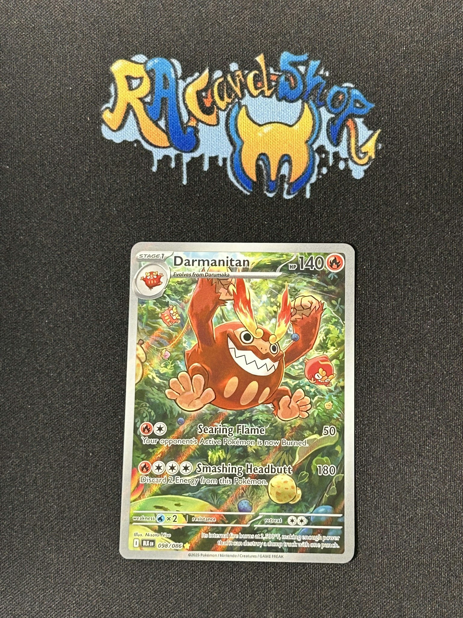 Darmanitan Illustration Rare 098/086 Black Bolt Pokemon