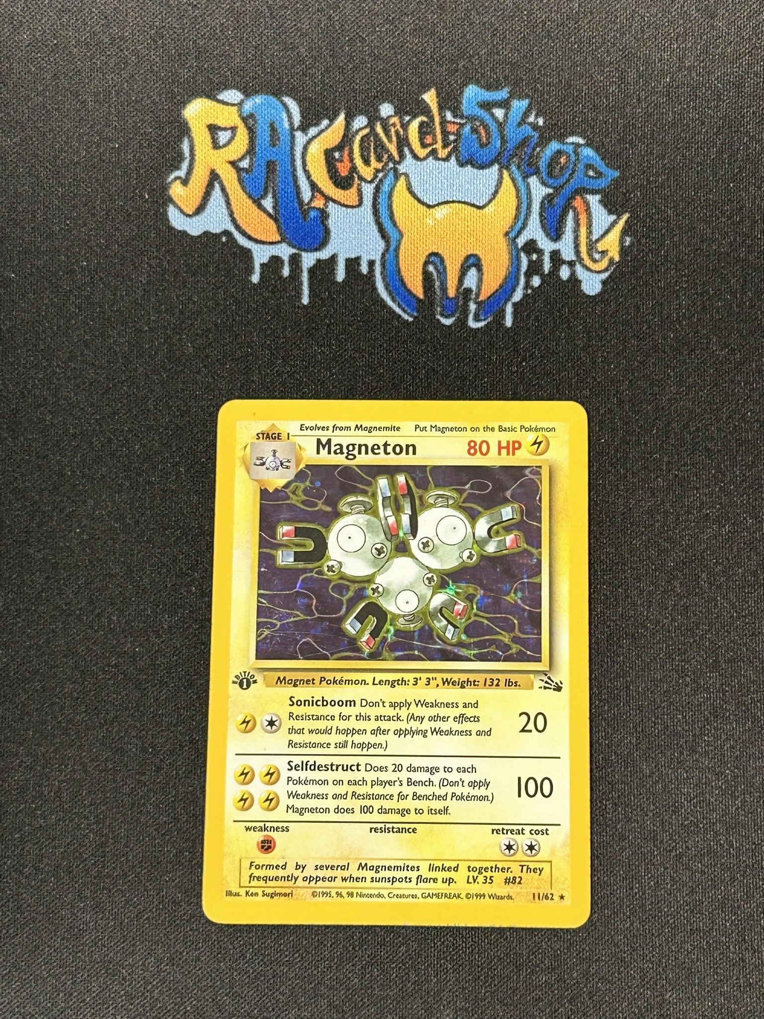 Magneton Holo Rare 11/62 Fossil 1st Edition Pokemon