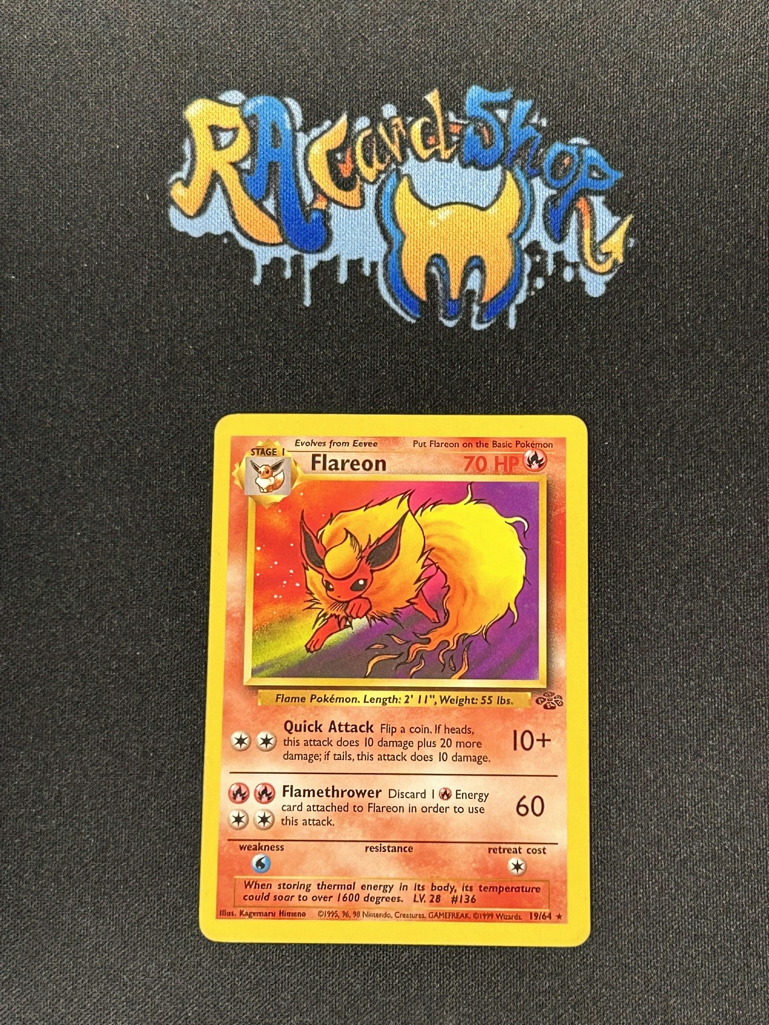 Flareon Rare 19/64 Jungle Pokemon