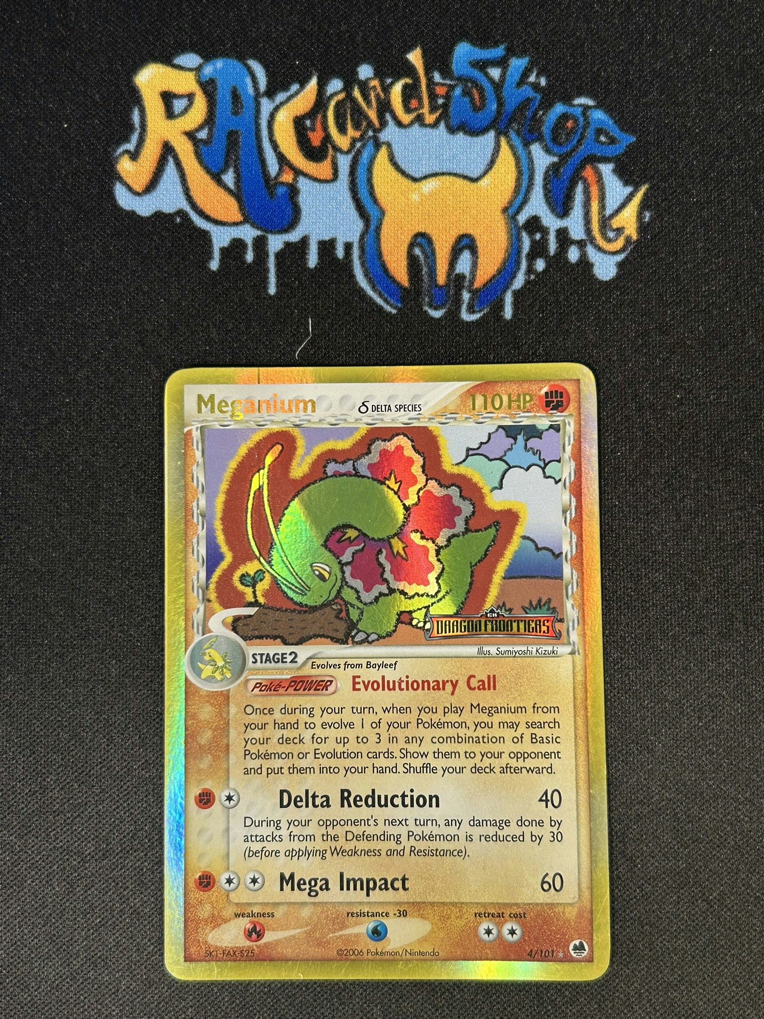 Meganium Reverse Holo Rare 4/101 EX Dragon Frontiers Pokemon