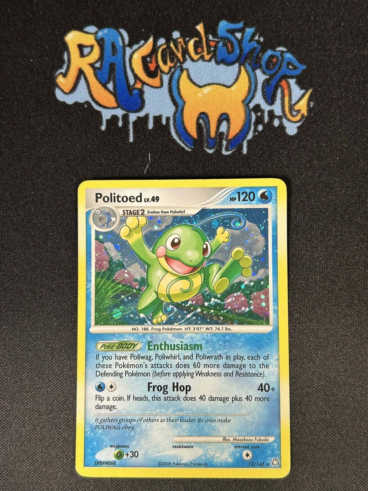 Politoed LV.49 Holo Rare 12/146 Legends Awakened Pokemon