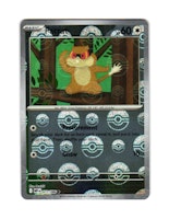 Patrat Reverse Holo Common PokeBall 072/086 White Flare Pokemon