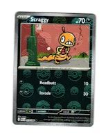 Scraggy Reverse Holo Common PokeBall 057/086 White Flare Pokemon