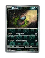Deino Reverse Holo Common PokeBall 065/086 White Flare Pokemon