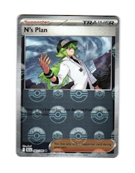 Ns Plan Reverse Holo PokeBall Uncommon 083/086 Black Bolt Pokemon