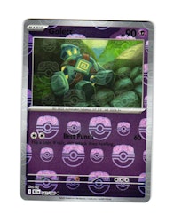 Golett Reverse Holo Master Ball Common 042/086 Black Bolt Pokemon