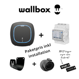 Paketpris 3 Wallbox Pulsar PRO 22kW laddbox + Tibber Pulse + hållare med installation