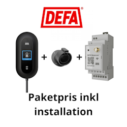 Paketpris Defa Power 22kW laddbox + lastbalansering + hållare inkl installation