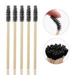 Mascaraborste Bambu Svart - 50pack