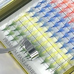 8D Färdiga volymfransar 0,05 CC - SMAL ROT | FÄRGADE