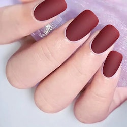 Press On False Nails - Mahogany