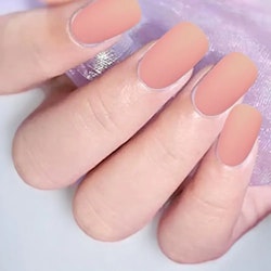 Press On False Nails - Lady Peachy