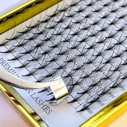 9D Pre-made volume lashes 0.05 C - NARROW ROOT | WISPY
