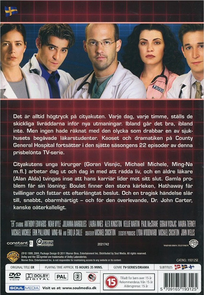 ER/Cityakuten Säsong 6 (Beg. DVD Box)
