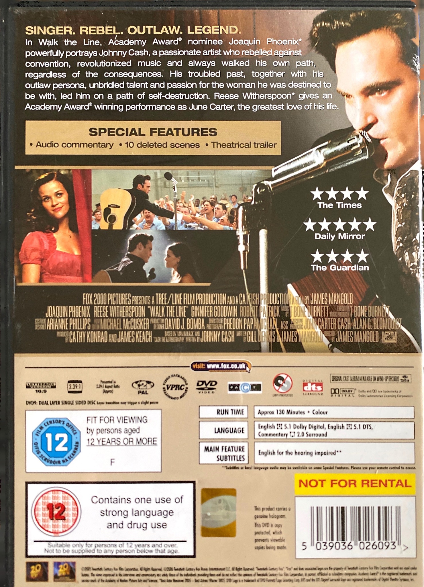 Walk The Line (DVD, UK Import)