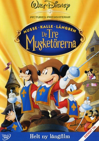 De Tre Musketörerna - Musse, Kalle & Långben (DVD)