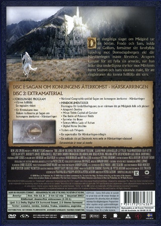 Sagan Om Ringen - Sagan om Konungens Återkomst (Beg. DVD)