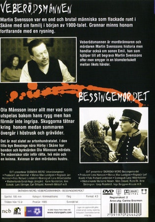 Skånska Mord - Veberödsmannen / Bessingemordet (DVD)