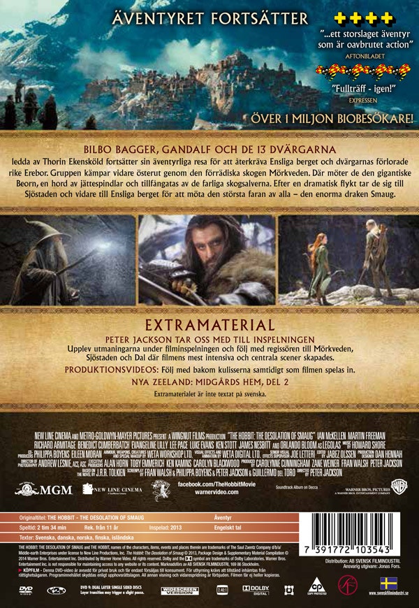 Hobbit - Smaugs Ödemark (2-disc Special Edition) (DVD)