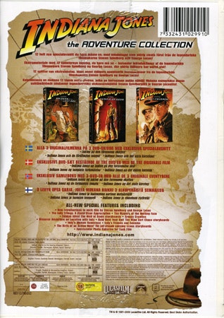 Indiana Jones - Adventure Collection (Beg. 3-disc DVD)