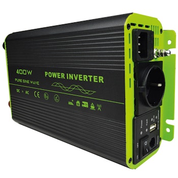 1852 Inverter 12V 400W ren sinus våg