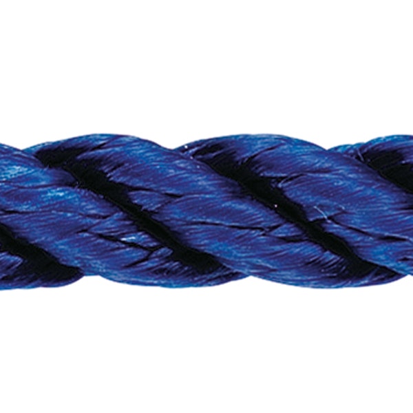 1852 3-slagen polyester blå Ø18 mm (beställs per m)