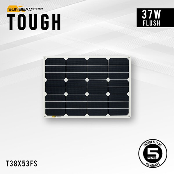 Solcellspanel Sunbeam Tough 37W, 12V