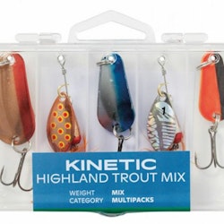 Kinetic fiskedrag Highland Trout mix 5 stk.