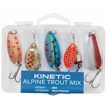 Kinetic fiskedrag Alpine Trout mix 5 stk.