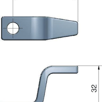 Regel kort hög 2,5''