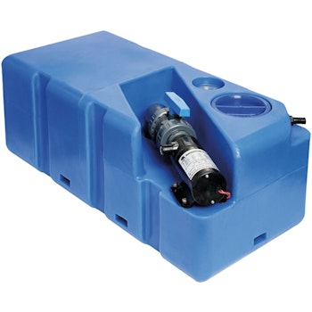 Septiktank 80l med 24V macerator 80x39x30cm