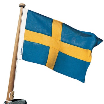 Båtflagga Sverige, 50x31 cm