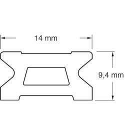 Ronstan Skotskena 14 mm 2 m serie 14