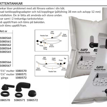 Nuova rade vattentank flexibel 100l 74x100cm