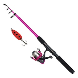 Kinetic Lille Viking Go Fishing 5,6fot Spin fiskespö, Pink