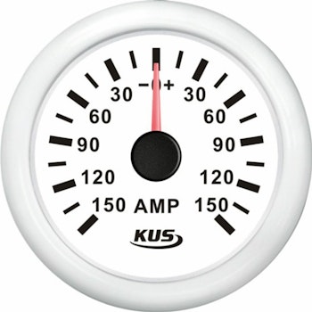 Kopia Kus amperemeter vit, med 150Amp shunt 12/24V