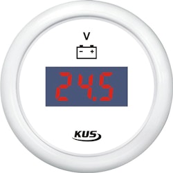 Kus digital voltmeter 9-32v, vit, 12/24V