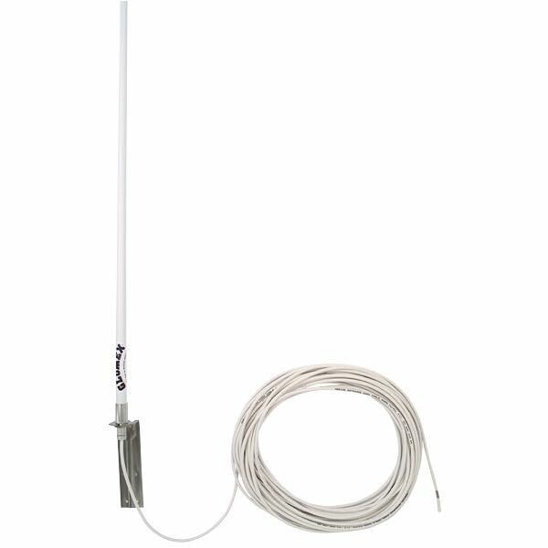 Glomex RA2022 VHF antenn 1,5m med 18m kabel & beslag
