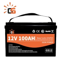 GSOK 12V 100AH litium batteri