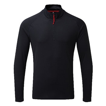 Gill UV009 Men's UV Långarmad Zip T-shirt Navy strl. M